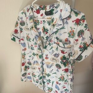 Kate Spade Garden Print Pajama Top ONLY